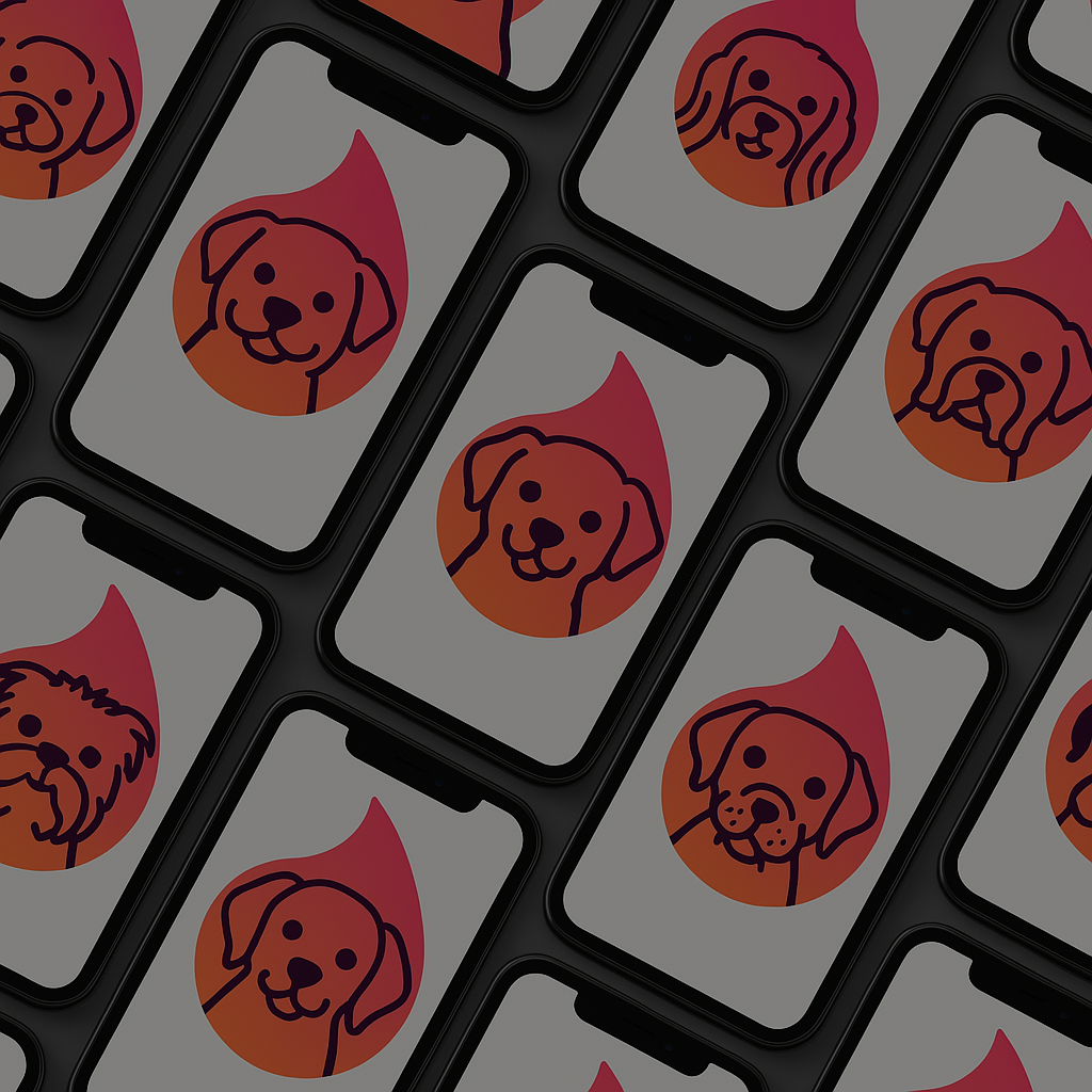 Hintergrund mit Hunden